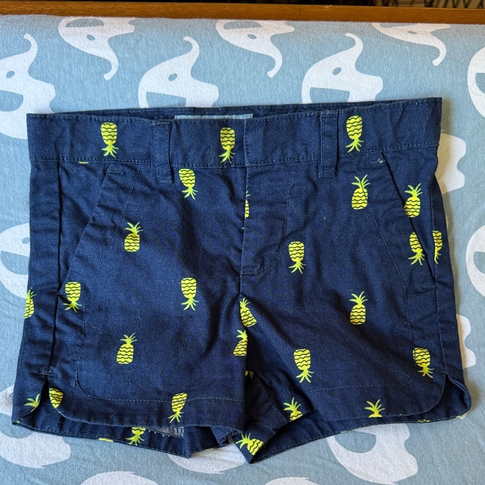 Baby GAP Navy Pineapple Print Shorts